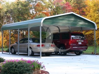 Carport | Regular Roof | 18W x 21L x 7H` | 2 Gables