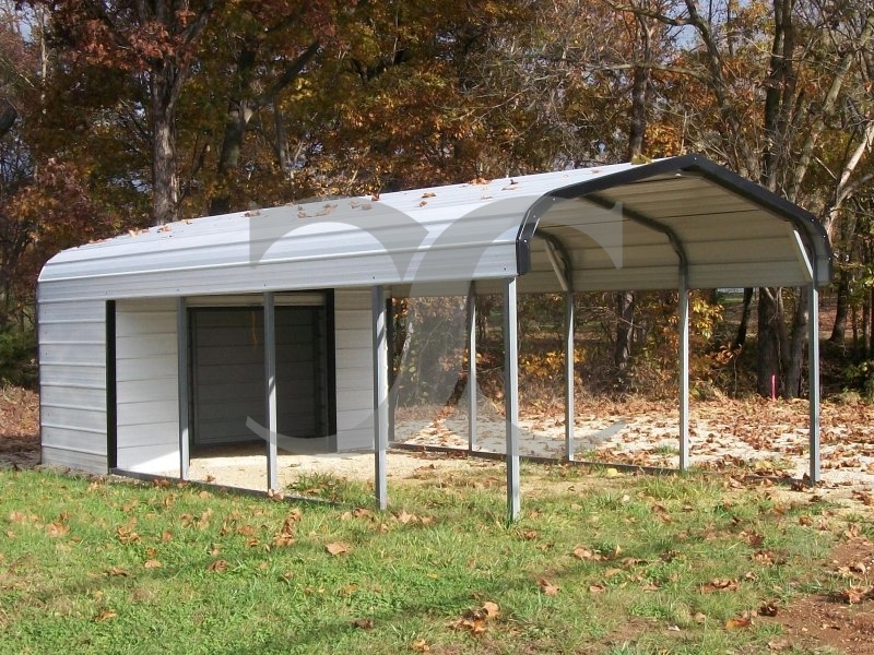 Carport | Regular Roof | 12W x 26L x 6H Utility Carport