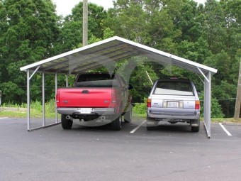 Carport | Boxed Eave Roof | 18W x 21L x 6H