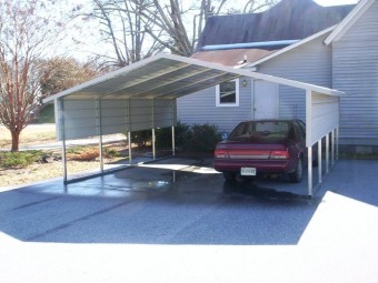 Carport | Boxed Eave Roof | 18W x 21L x 6H