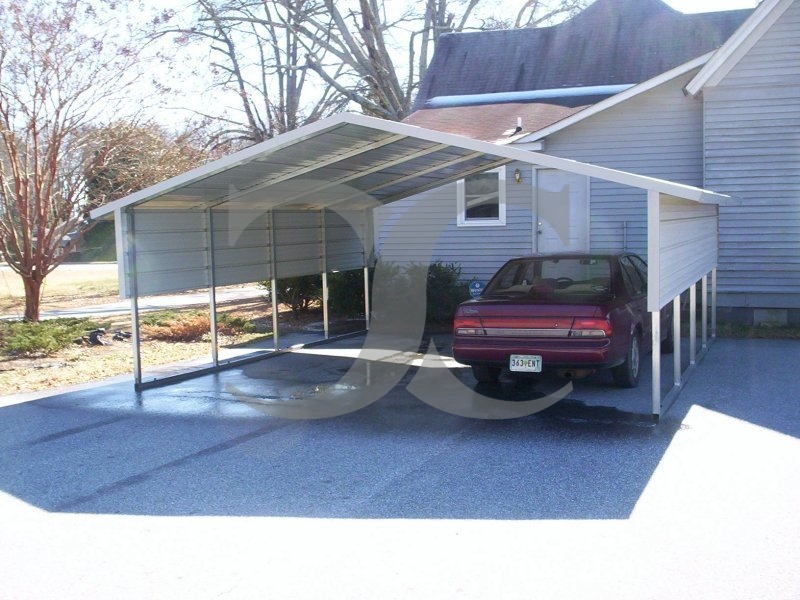 Carport | Boxed Eave Roof | 18W x 21L x 6H