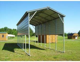 Carport | Vertical Roof | 12W x 31L x 12H Metal RV Carport Cover