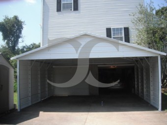 Carport | Boxed Eave Roof | 20W x 21L x 7H