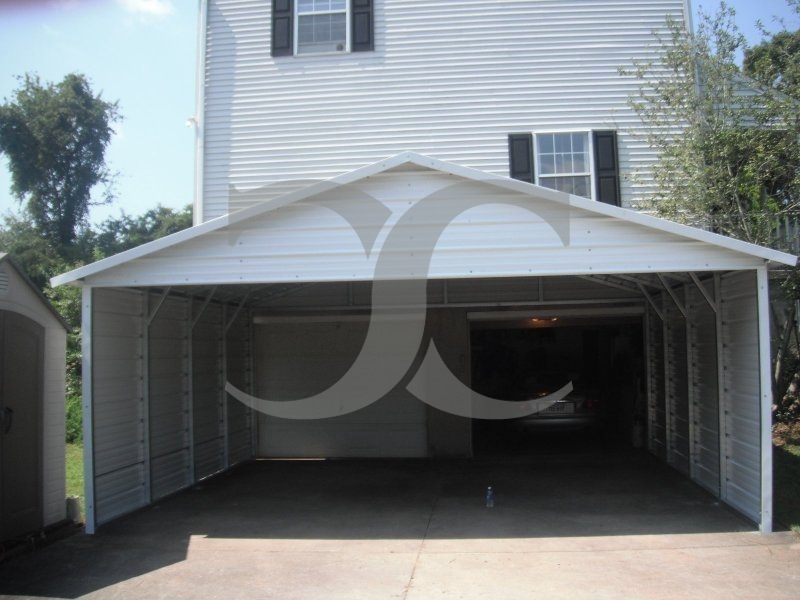 Carport | Boxed Eave Roof | 20W x 21L x 7H