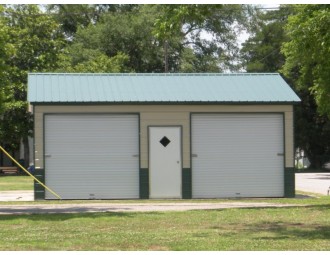 Garage | Vertical Roof | 24W x 26L x 9H | Side Entry Garage