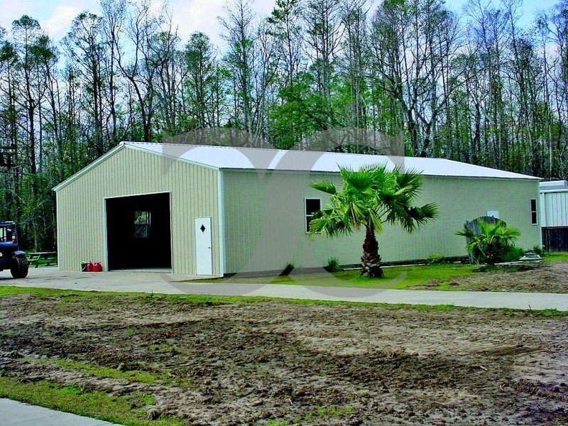 Pre-Fab Metal Building | Vertical Roof | 30W x 61L x 12H |  Steel Buildings