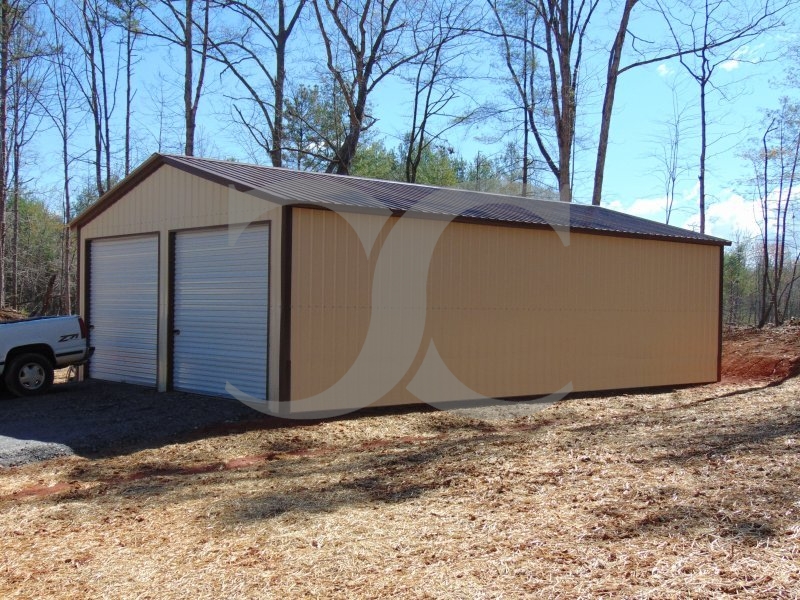 Metal Workshop | Vertical Roof | 24W x 41L x 11H | Steel Building