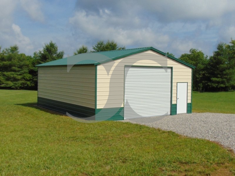 Workshop Building | Vertical Roof | 24W x 31L x 10H | Steel Building